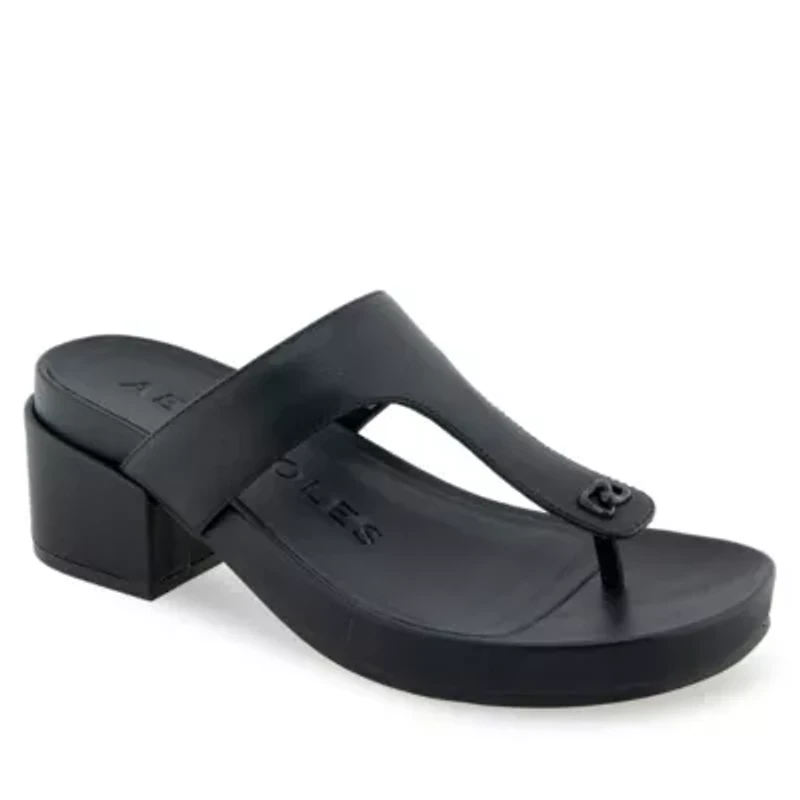 Clio Block Heeled Thong Sandals