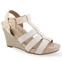 Paige Buckled Strap Wedge