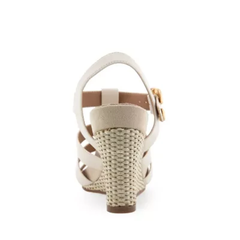 Paige Buckled Strap Wedge