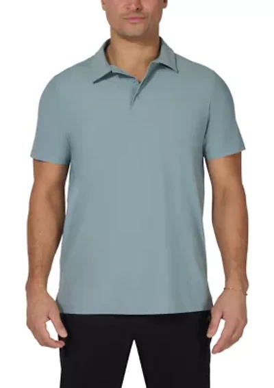 Men's Hybrid Short Sleeve Jersey Polo Shirt