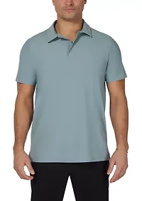 Men's Hybrid Short Sleeve Jersey Polo Shirt