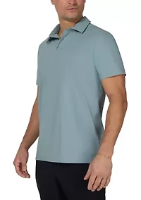 Men's Hybrid Short Sleeve Jersey Polo Shirt