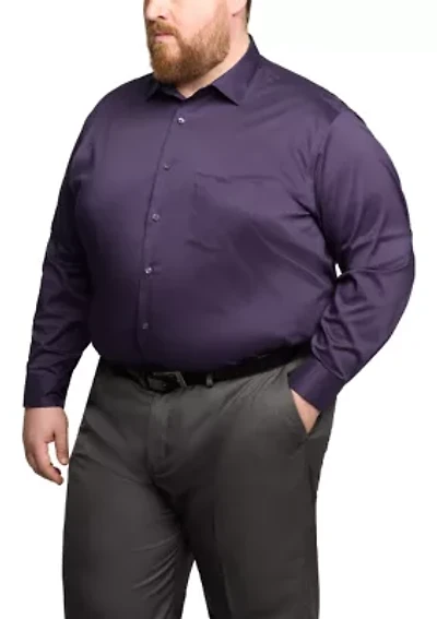 Big & Tall Ultra Wrinkle Free Stretch Collar Shirt