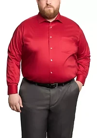 Big & Tall Ultra Wrinkle Free Stretch Collar Shirt