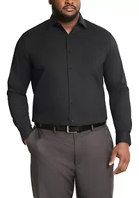 Big & Tall Solid Cotton Dress Shirt