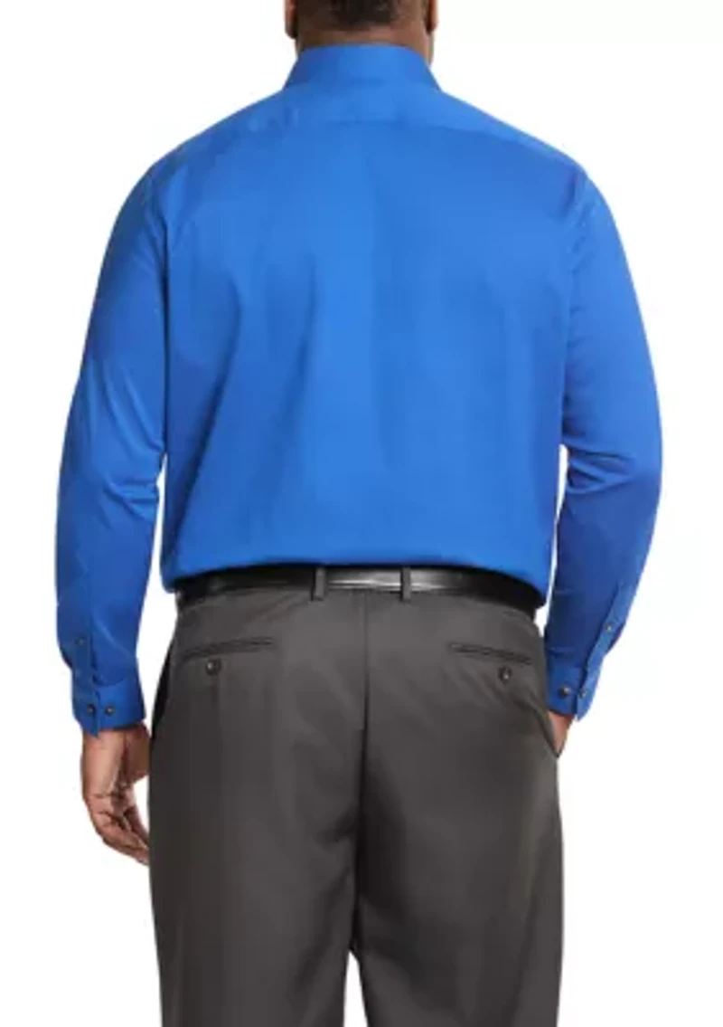 Big & Tall Solid Cotton Dress Shirt