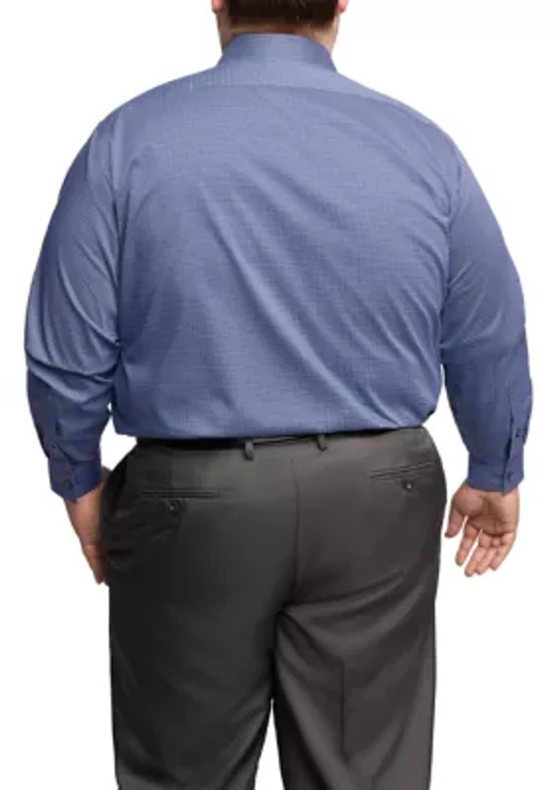 Big & Tall Ultra Wrinkle Free Stretch Collar Shirt