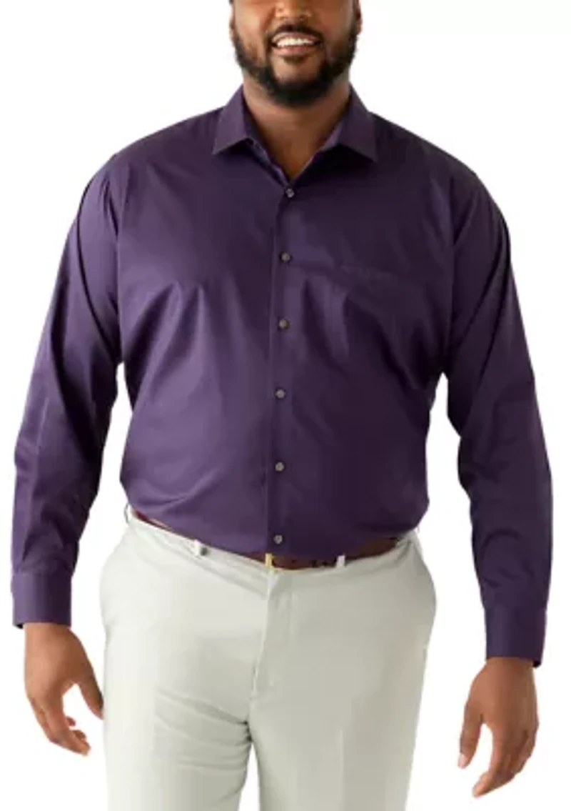 Big & Tall Ultra Wrinkle-Free Flex Collar Dress Shirt