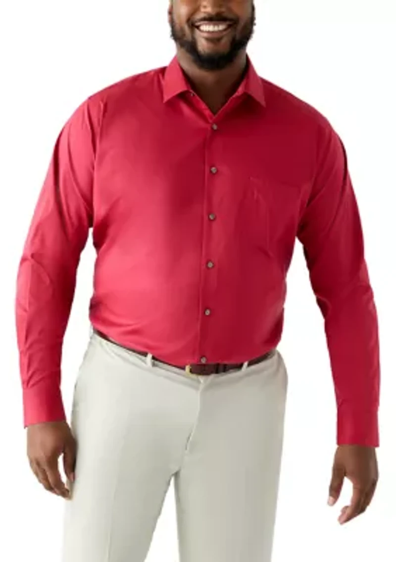 Big & Tall Ultra Wrinkle-Free Flex Collar Dress Shirt