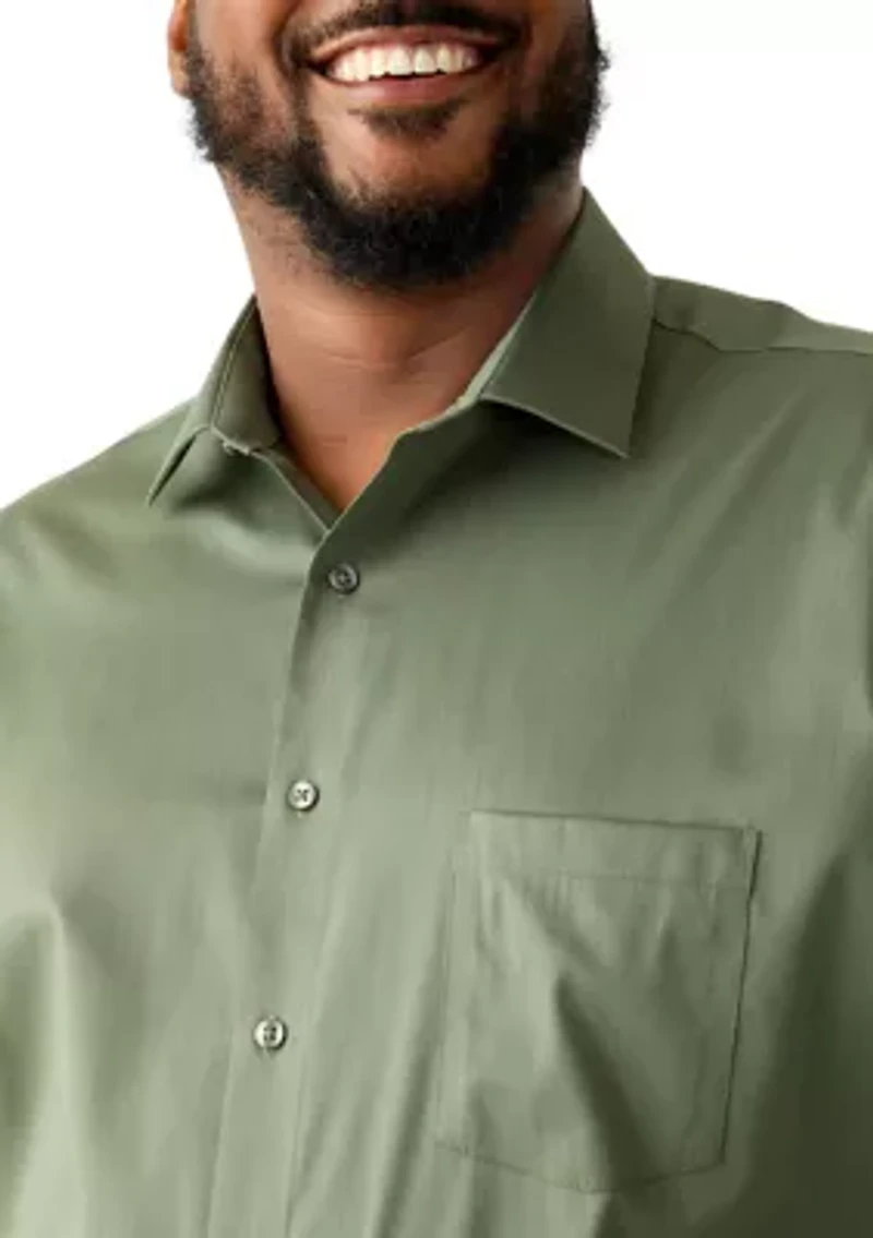 Big & Tall Ultra Wrinkle-Free Flex Collar Dress Shirt