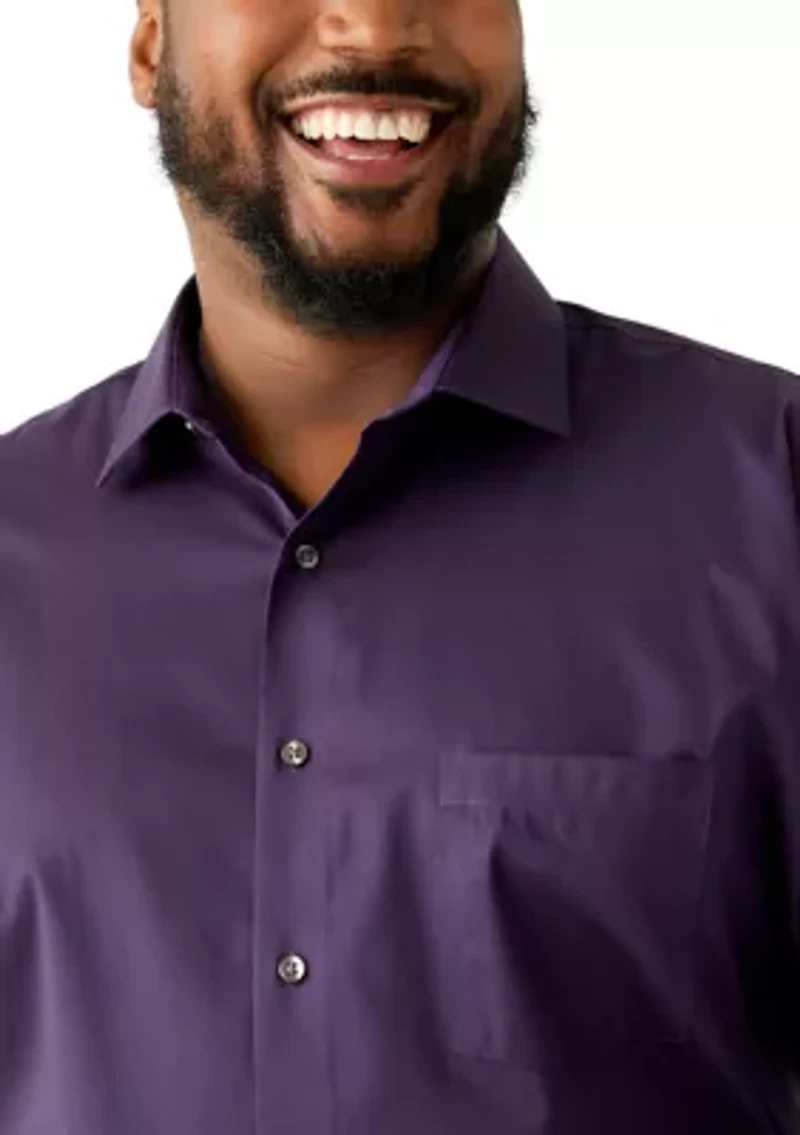 Big & Tall Ultra Wrinkle-Free Flex Collar Dress Shirt