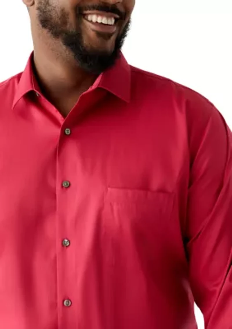 Big & Tall Ultra Wrinkle-Free Flex Collar Dress Shirt