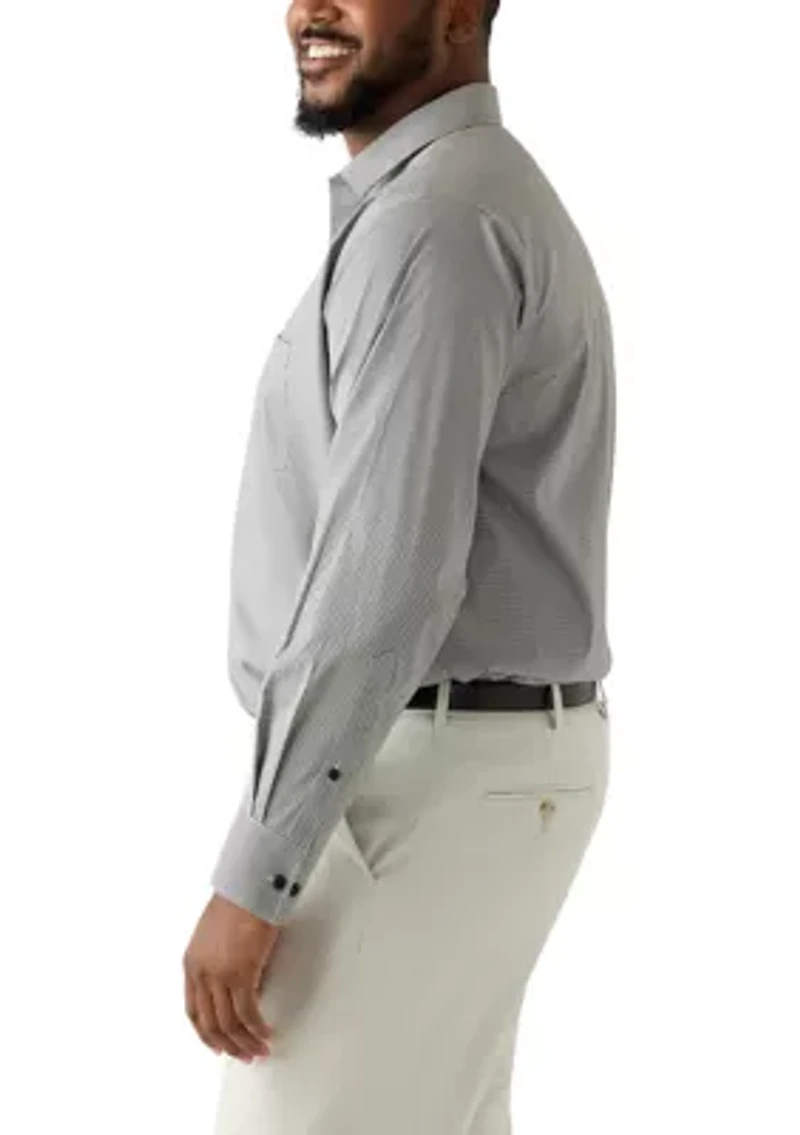 Men's Big Long Sleeve Button Down Shirt