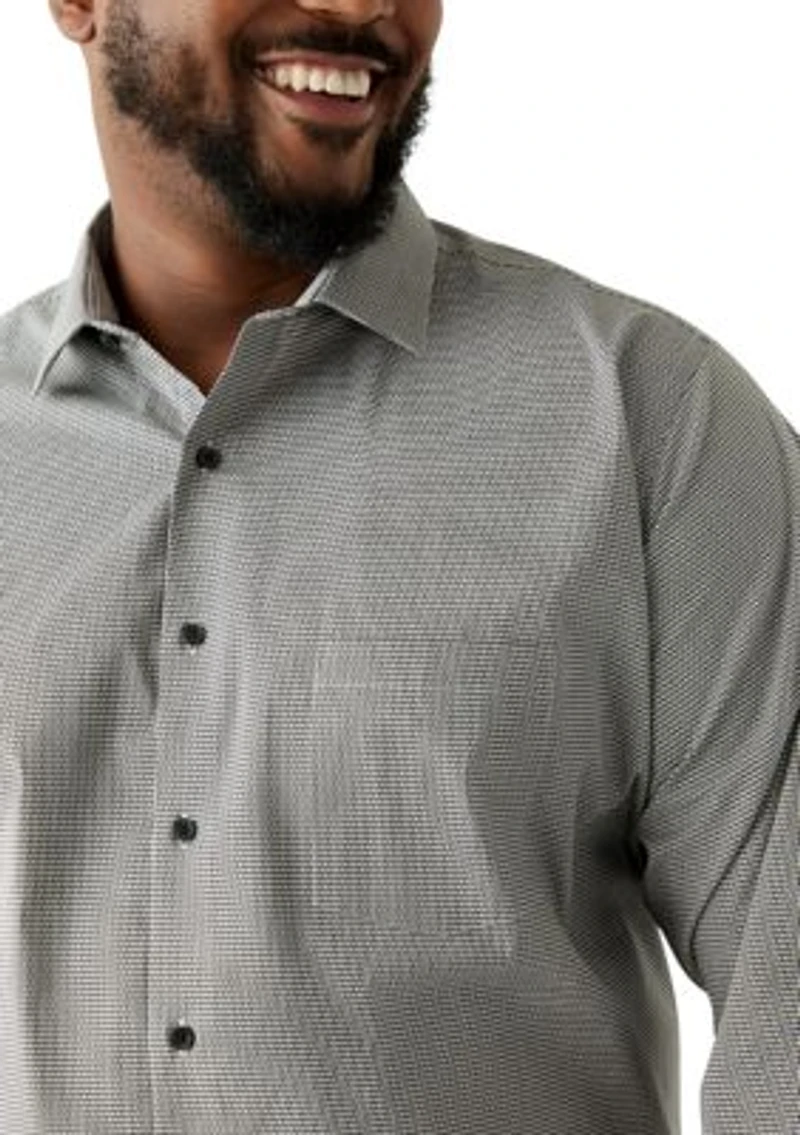 Men's Big Long Sleeve Button Down Shirt