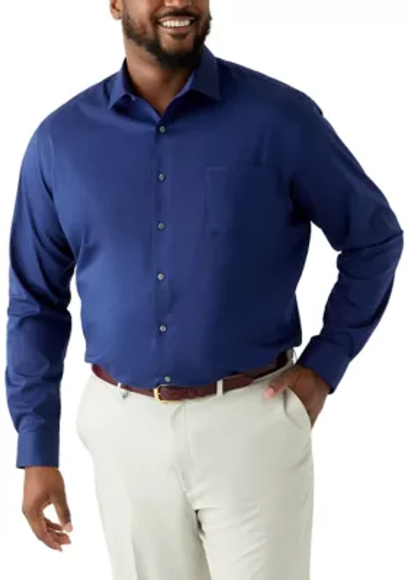 Big & Tall Ultra Wrinkle Free Flex Collar Dress Shirt