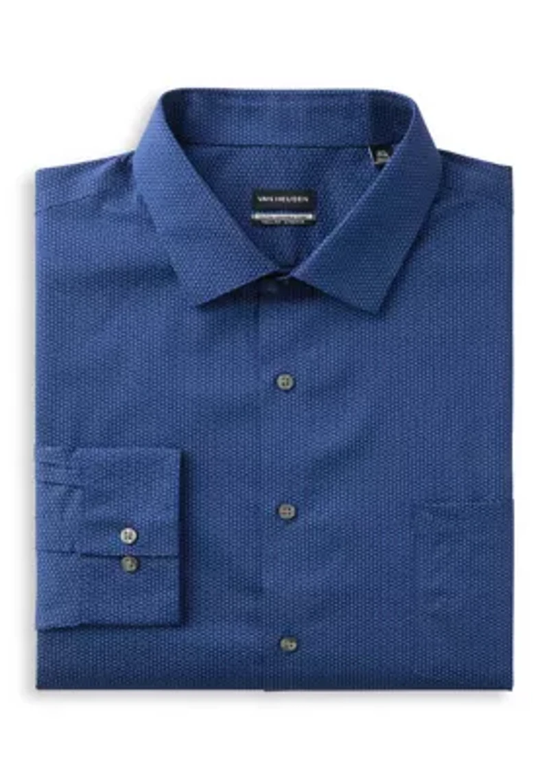 Big & Tall Wrinkle Free Printed Dress Shirt