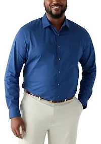 Big & Tall Wrinkle Free Printed Dress Shirt