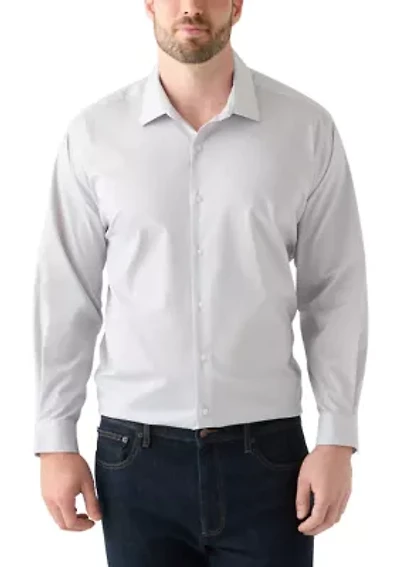 Men's Big Long Sleeve Comfort Performance Printed Shirt