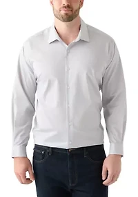 Men's Big Long Sleeve Comfort Performance Printed Shirt