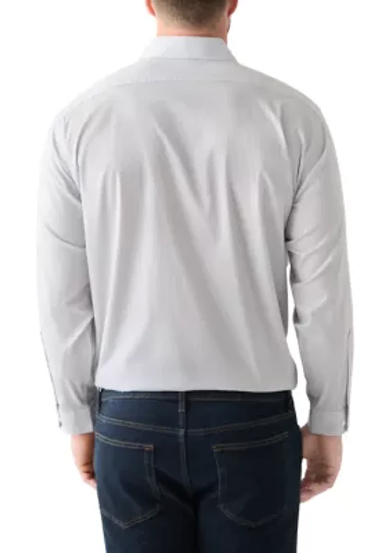 Men's Big Long Sleeve Comfort Performance Printed Shirt