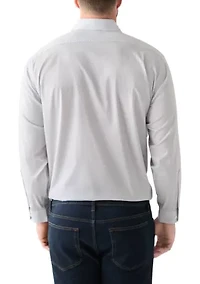Men's Big Long Sleeve Comfort Performance Printed Shirt