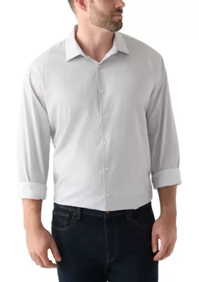 Men's Tall Comfort Performance Printed Dress Shirt