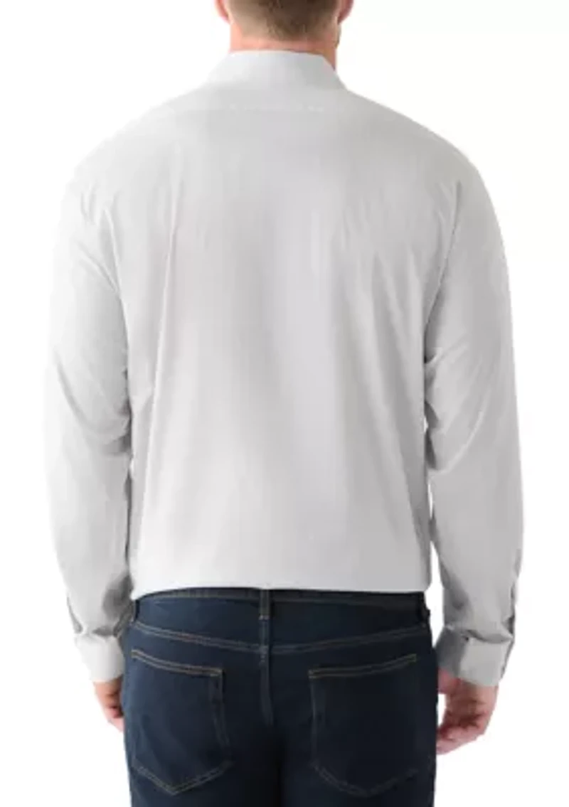Men's Tall Comfort Performance Printed Dress Shirt