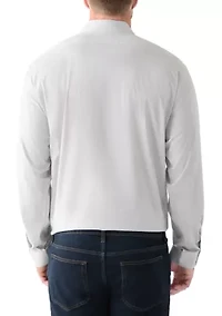 Men's Tall Comfort Performance Printed Dress Shirt