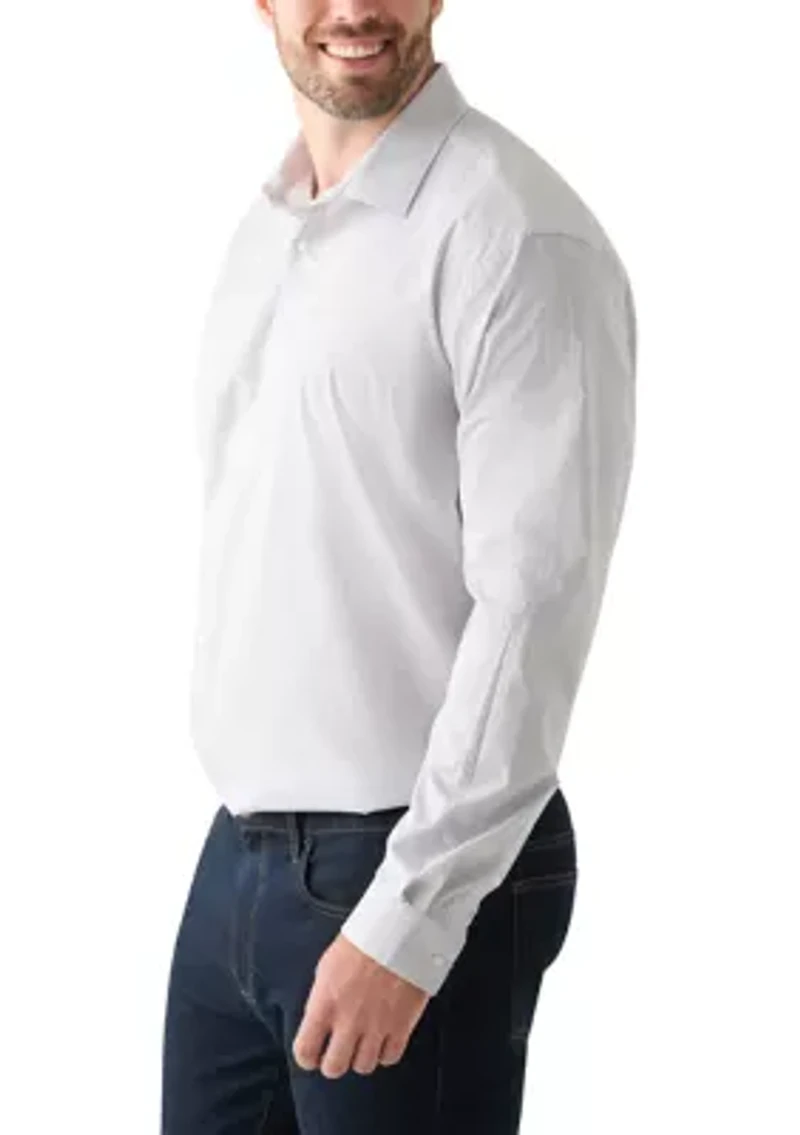 Men's Tall Comfort Performance Printed Dress Shirt