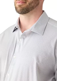 Men's Tall Comfort Performance Printed Dress Shirt