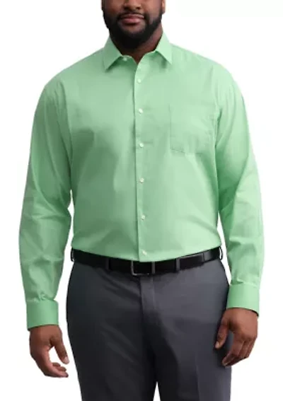 Big & Tall Ultra Wrinkle Free Flex Collar Shirt