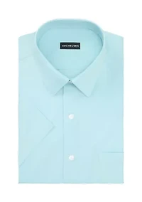 Men's Short Sleeve Regular Fit Dress Shirt