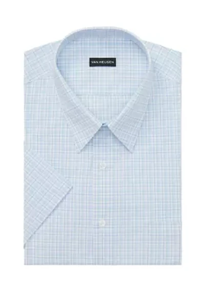 Men's Regular Fit Short Sleeve Dress Shirt