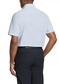 Men's Regular Fit Short Sleeve Dress Shirt