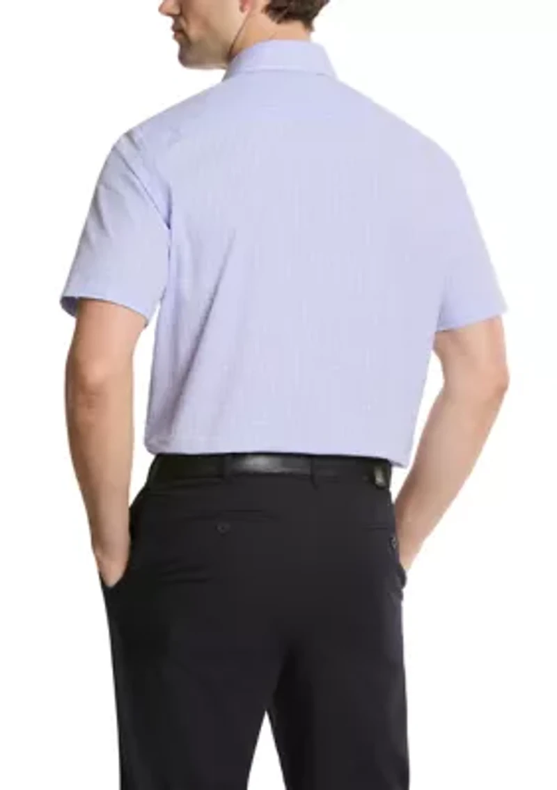 Men's Short Sleeve Regular Fit Dress Shirt