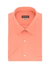 Big & Tall Short Sleeve Wrinkle-Free Poplin Dress Shirt