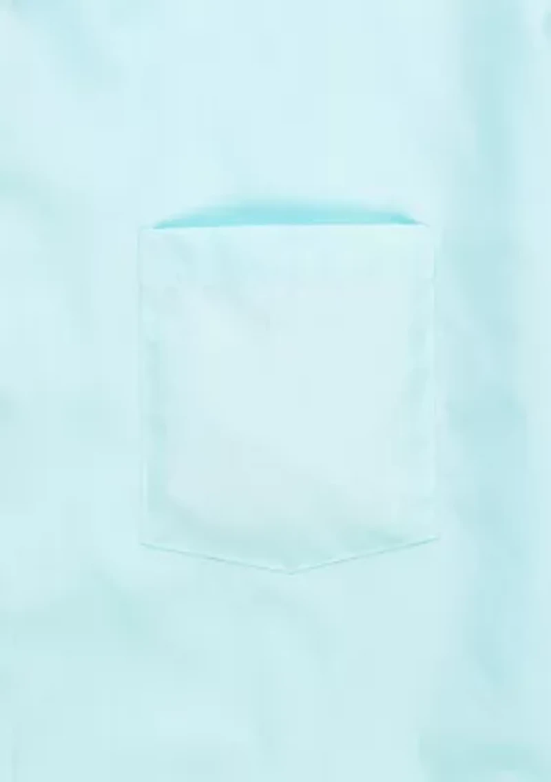 Big & Tall Short Sleeve Wrinkle-Free Poplin Dress Shirt