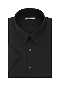 Big & Tall Short Sleeve Wrinkle-Free Poplin Dress Shirt