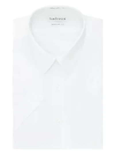 Big & Tall Short Sleeve Wrinkle-Free Poplin Dress Shirt