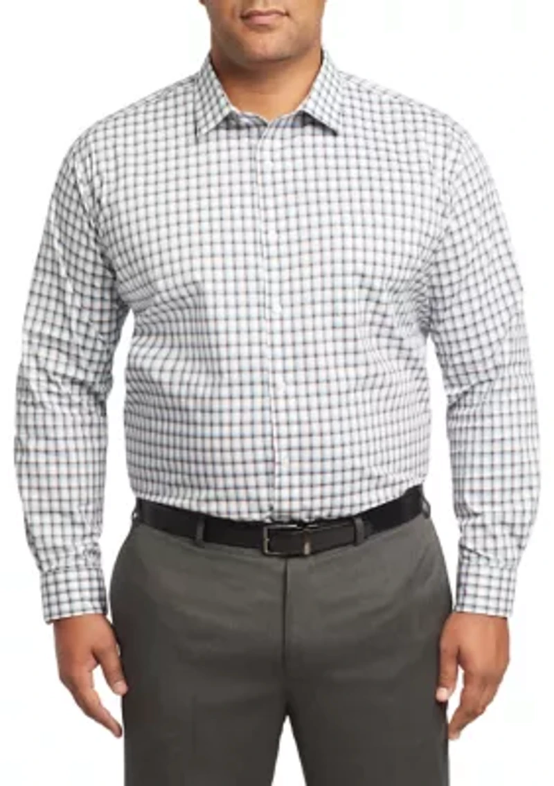 Big & Tall Ultra Wrinkle Free Stretch Collar Shirt