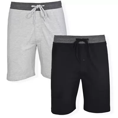 Men's Two Pack French Terry Knit Sleep Shorts