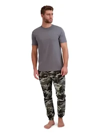 Men's Ultrasoft T-Shirt and French Terry Sleep Jogger Set
