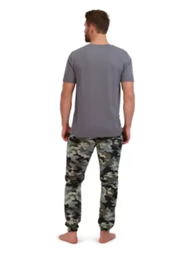 Men's Ultrasoft T-Shirt and French Terry Sleep Jogger Set