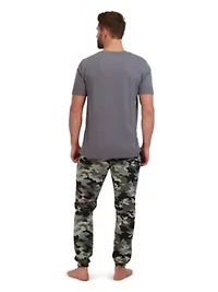 Men's Ultrasoft T-Shirt and French Terry Sleep Jogger Set