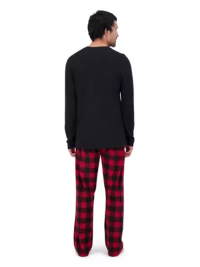 Men's 2-Piece X-TEMP Micro Fleece Pajama Set