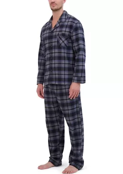 Hanes Men's Flannel Pajama Set