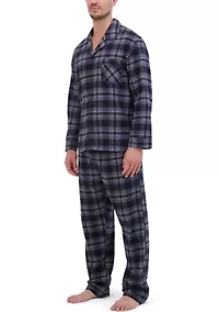 Hanes Men's Flannel Pajama Set