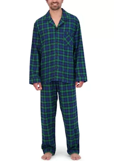 Hanes Men's Flannel Pajama Set