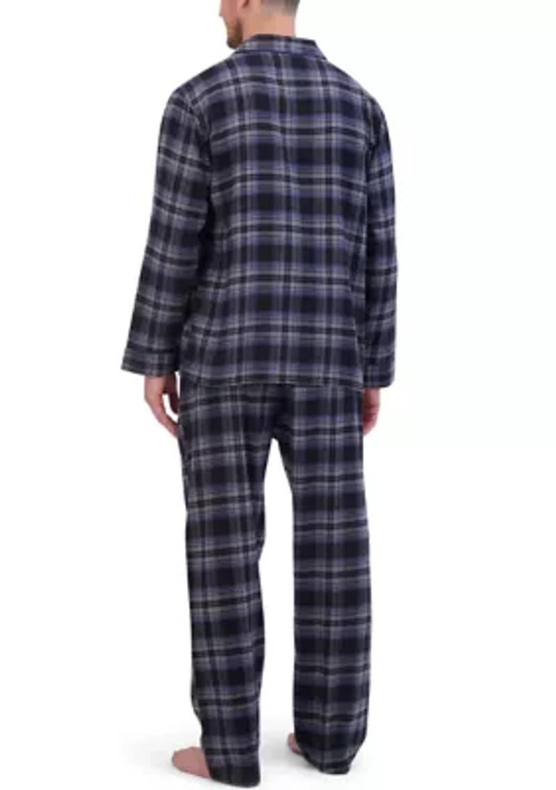Hanes Men's Flannel Pajama Set