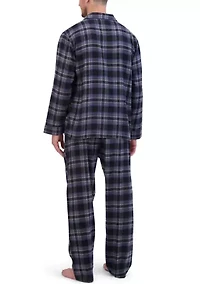 Hanes Men's Flannel Pajama Set